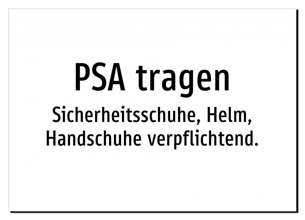 42210-DE-T-07 | PSA tragen - Sicherheitsschuhe, Helm, Handschuhe