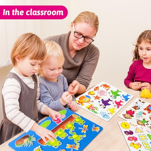 Historias de fieltro lavables con tiburón bebé para preescolar 5