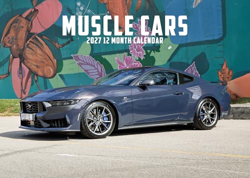 Calendario Muscle Cars 2027 en formato A3 de pared para entusiastas del motor
