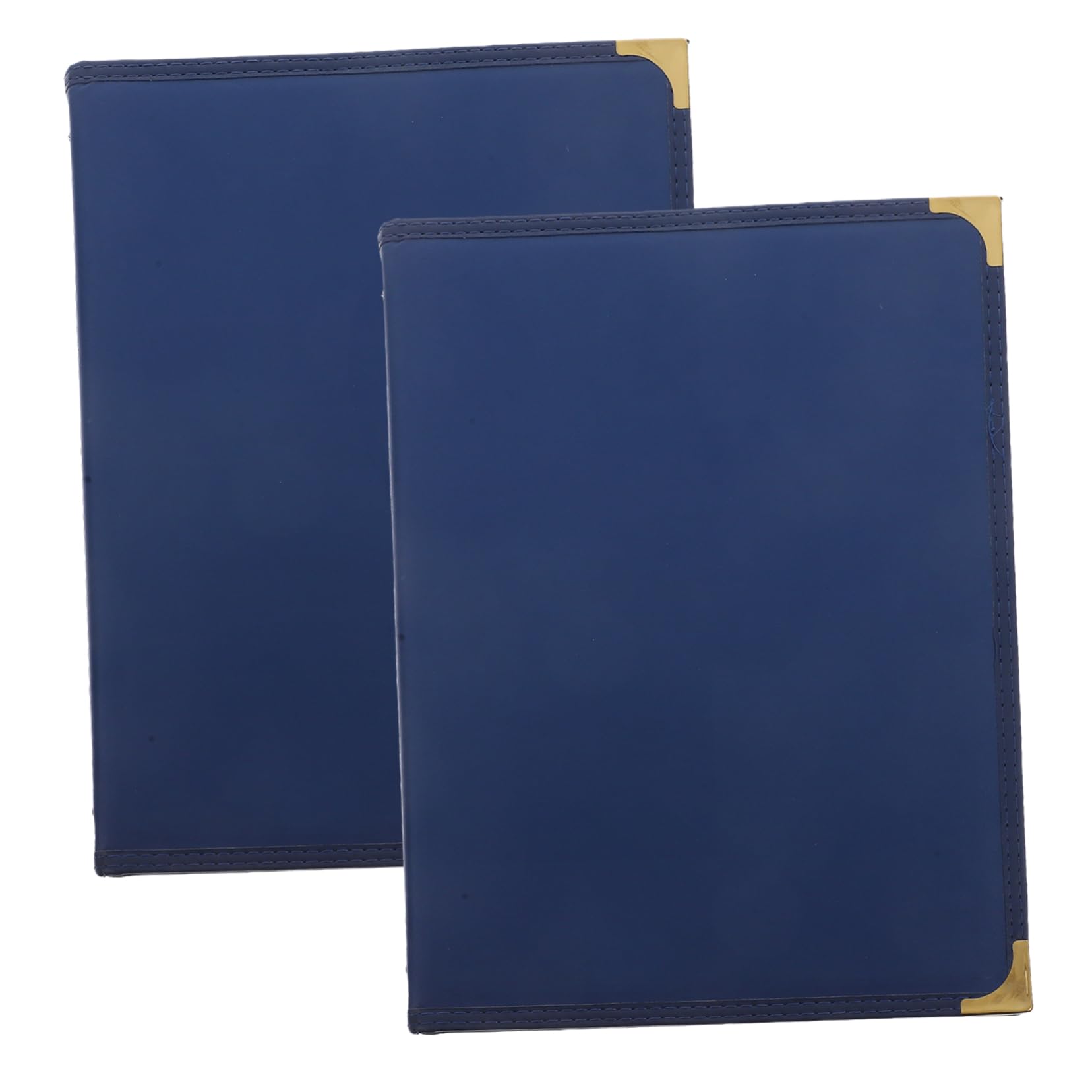 Porte-menu Transparent Bleu 4 Pages Lot de 2 en Pu Pvc pour Restaurant