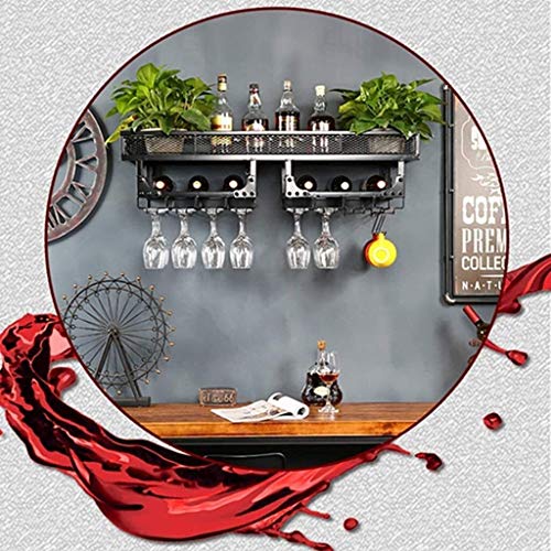Estante de exhibición de vino en hierro forjado de estilo europeo ALM 7