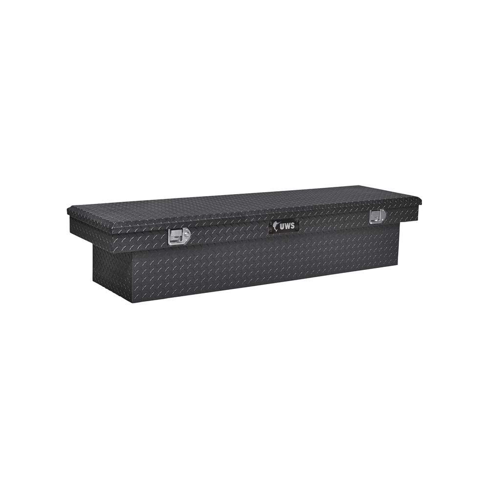 EC10572 72-Inch Gloss Black Heavy-Wall Aluminum Truck Tool Box, RigidCore Lid