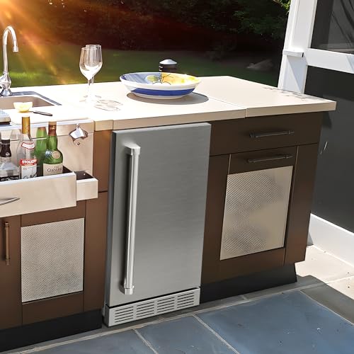 Outdoor Refrigerator Kitchen Cooler Cureder 15 Inch Outdoor