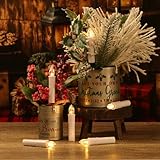 MIXALY 24 Pack Flameless LED Taper Candles with Remote Control and Timers, Warm White, with Clips and Suction Cups