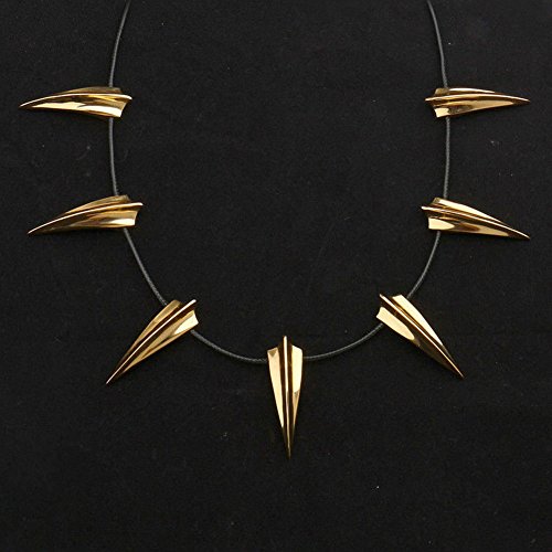 Panther Necklace for Black Cosplay New King Pendant Necklace Halloween Party (Golden Plated)2