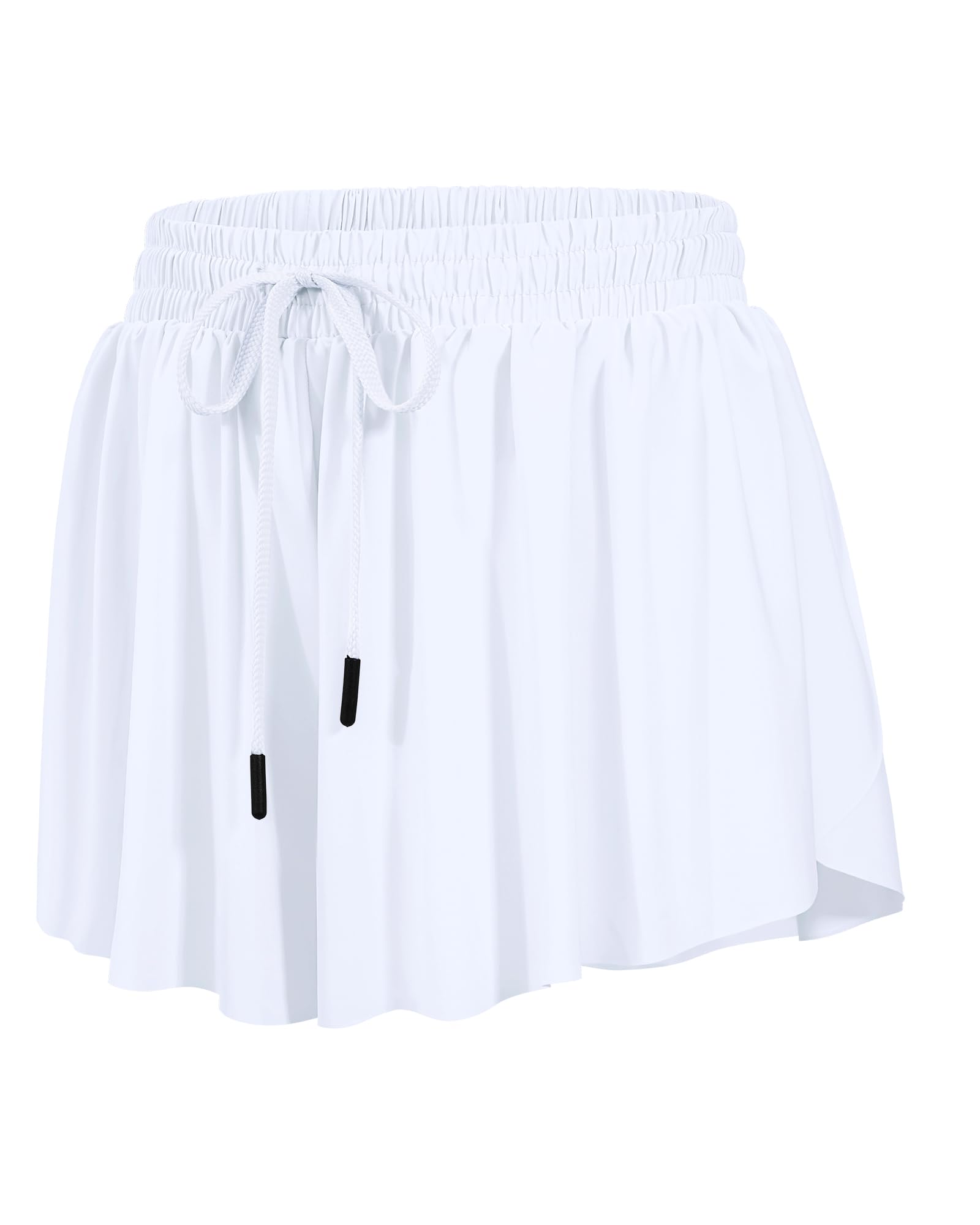 HASMES Girls Butterfly Shorts Flowy Athletic Shorts for Dance Cheer 5-14Y