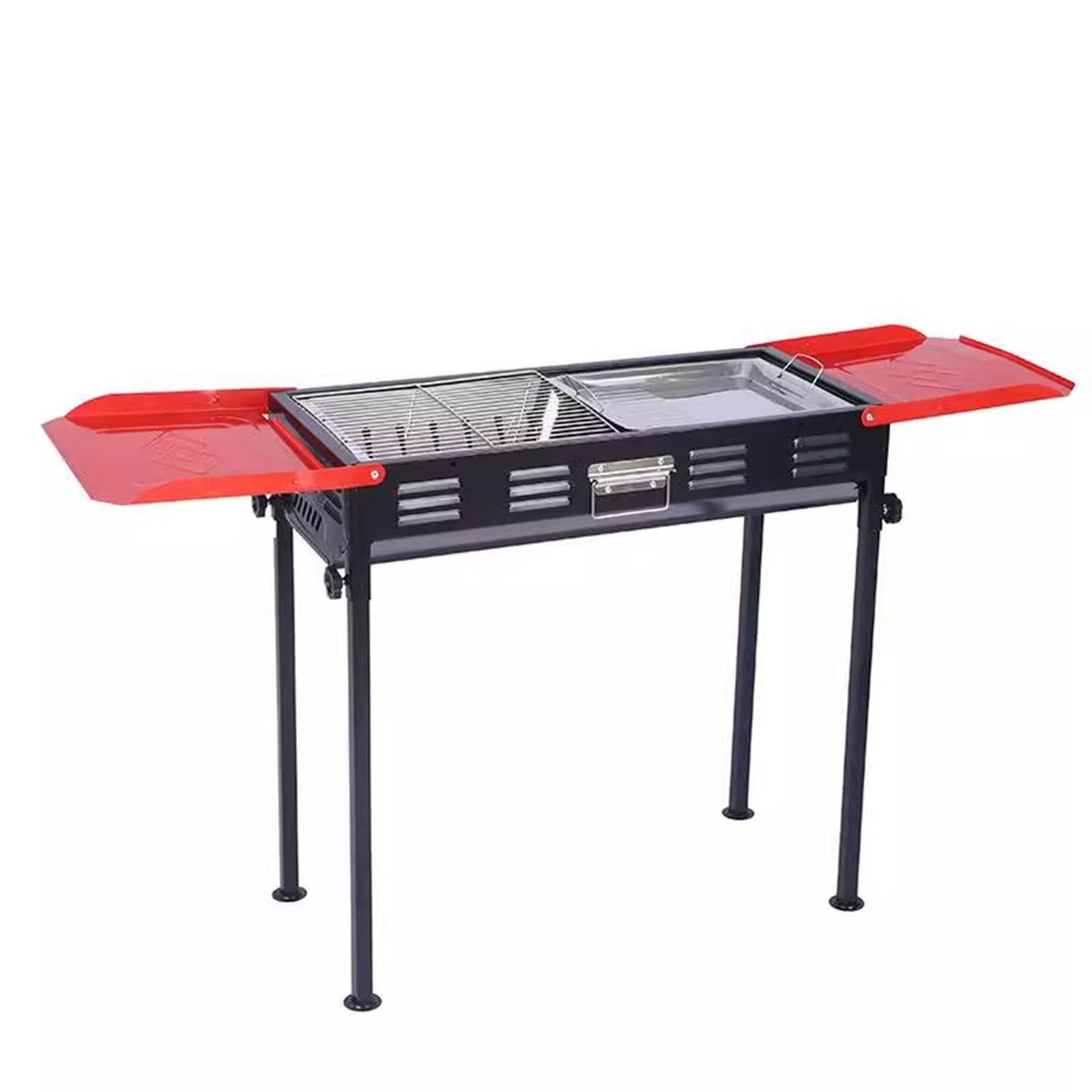 Shangguanyun456 One Color Outdoor Barbecue Grill High Foot Barbecue Oven Outdoor Portable Folding Rack