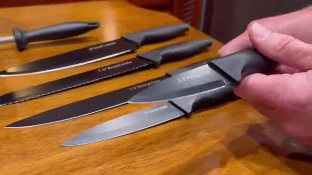 ぽんぽこ 黒【UVカット1/2フル・3セット】 Kamikoto Knives | Kuro Series クロシリーズ Pre-Order
