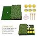 Gientan Hitting Mat Dual Grass Mini Golf Training Practice Pad Launch Zone Hitting Turf Mat