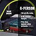 Coleman 4/6/8/10 Person Skydome Dark Room Tent with Rainfly, 5 Minute Setup, Blocks 90% of Sunlight, 20% More Headroom Than Traditional Tents
