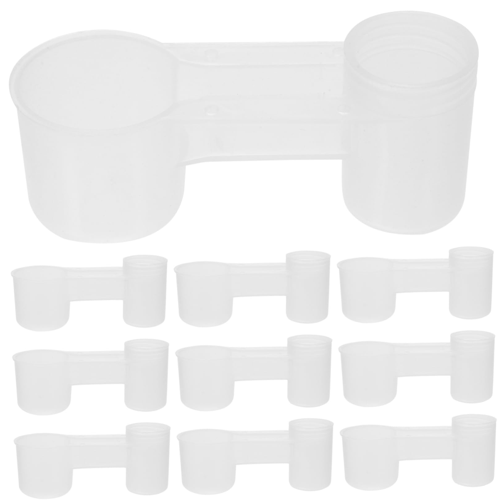TOYANDONA 10pezzi Bevitoio Per Pappagalli e Piccioni Ciotola Per Uccelli in Plastica Abbeveratoio Automatico Facile Da Pulire Forniture Per Alimentazione Animali Domestici