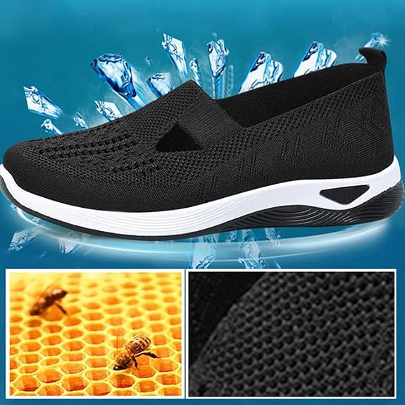 Addenno Womens Shoes, Orthopedic Shoes for Women, Addenno Women's Casual Breathable Slip on Orthopaedic Walking Sneakers2