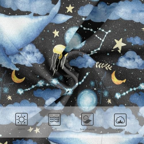 Joisal Cotton Toddlers Underwear Floral Watercolor Blue Whales Night Space Little Girl Panties Animals Kids Undies Briefs 2t3