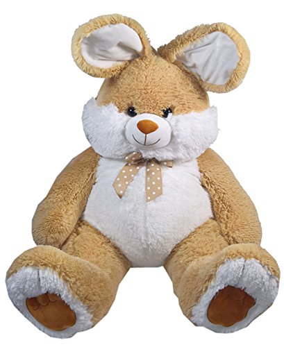 Preisvergleich Produktbild Heunec 839878 839878-großer SCHLENKERHASE mit Schleife, 85 cm, Braun