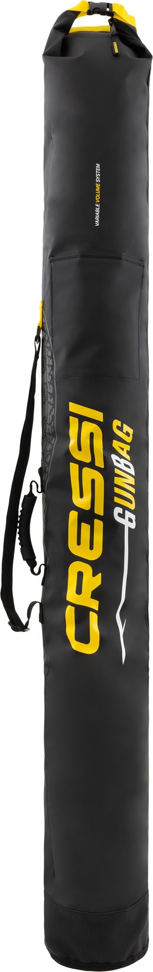 Cressi desde 1946 - Maverick Dry Bag - Bolsa para Arbalete y Similares, Fabricada en Material Dry Tarpaulin, Protege el Equipo de Pesca Subacuática Durante el Transporte, Negro/Amarillo