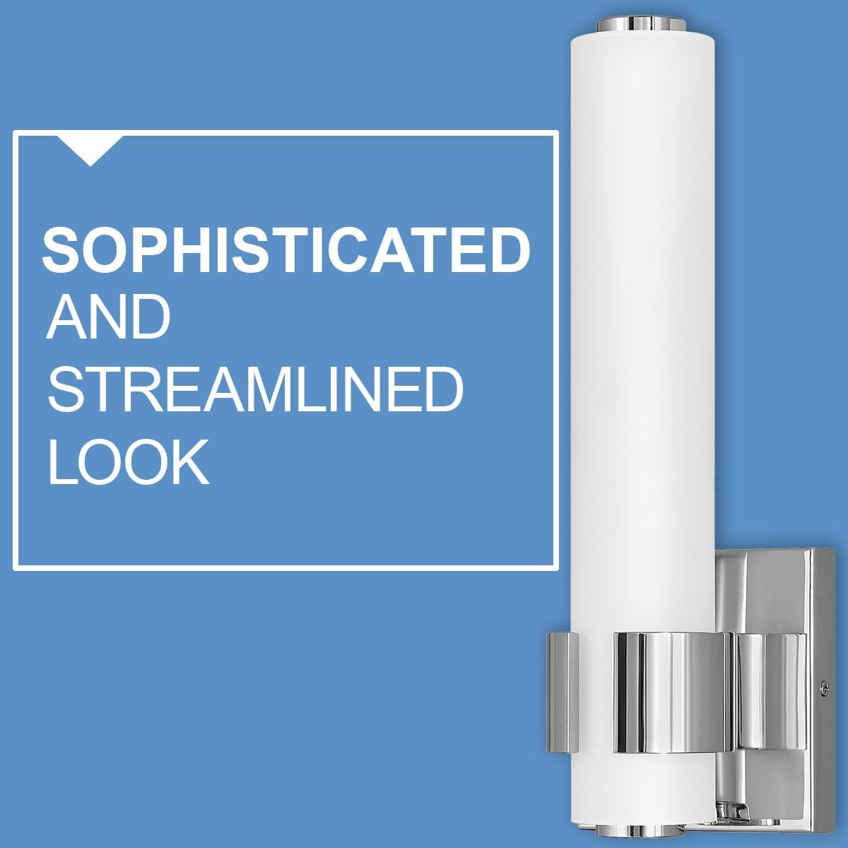 Hinkley Aiden Collection 22.75" Integrated LED 35W Bathroom Vanity Light Fixture, Chrome