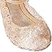 Imagen de YouKD Zapatos de Cosplay de Princesa para Niña Zapatos de Vestir Sandalias de Cristal Zapatos de Gelatina para Halloween Carnaval Fiesta de Cumpleaños Dorado EU30
