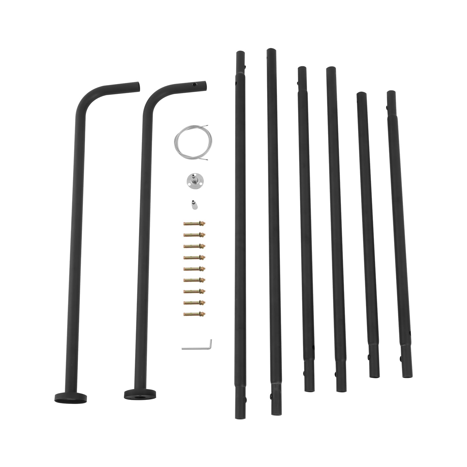 Soporte para barra de cortina de ducha en forma de U, de acero inoxidable, 150-190 cm, longitud ajustable, montaje en pared, barra de ducha telescópica, barra de ducha extensible para baño, armario