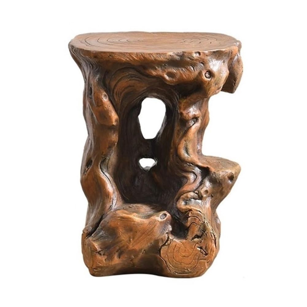 birene Vase Stand Vintage Imitation Wood Display Base, for Bonsai Flower Pot Small Potted Plant Stand