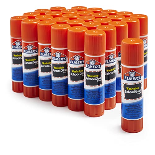 Elmer's All Purpose School Glue Sticks, Washable, 7 Gram, 30 Count #TOP2