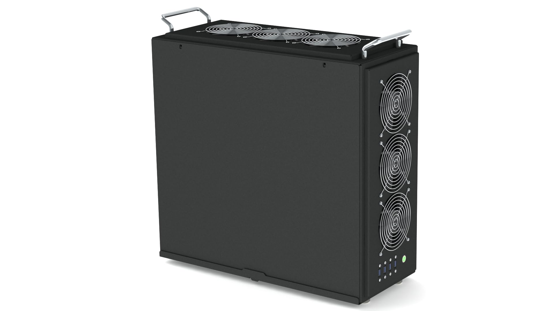 XtremeMiner Industrial Desktop Server Case EMLR Support 12 Drives and ATX Motheb