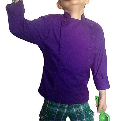 CHEFSKIN PURPLE CHEF JACKET SS LITE KIDS XS (2-3 YRS)