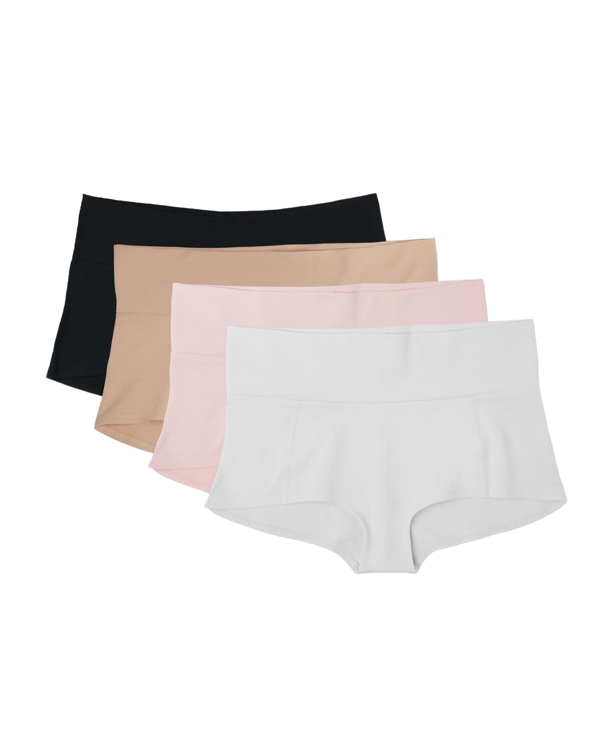 Pact Umstandsunterhose aus Bio-Baumwolle für Schwangerschaft nach der Geburt, 4er-Pack
