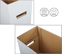 Vista 5 de G-PLUS Caja de almacenamiento para cómics de cómics con capacidad para 150-175 cómics, plegable, a prueba de humedad, 5