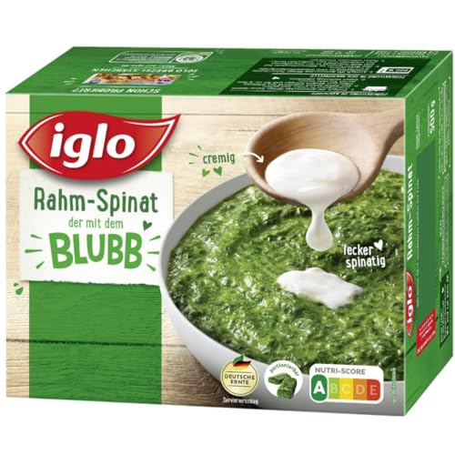 Iglo Rahm-Spinat 500 Gramm x 5 STÜCK [Frischegarantie]