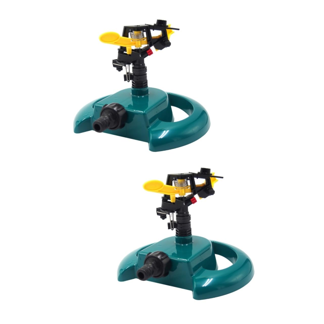 BESPORTBLE 2pezzi Irrigatore Automatico Rotante Per Giardino e Prato Spruzzatore Base Rotonda Per Irrigazione Efficiente Facile Installazione e Risparmio Idrico