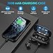 immagine 5Auricolari Bluetooth, Cuffie Bluetooth Senza Fili Wireless Sportive in-Ear Impermeabile IPX7 Riproduzione 180 Ore TWS CVC 8.0 Cancellazione di Rumore Display LED con Mic Touch Control per iOS Android