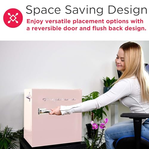 Frigidaire Coral EFR176- AMZ EFR176 Retro Mini Refrigerator-Energy Saving-Adjustable Thermostat Control-Side Mounted Bottle Opener-Ideal for for Dorm, Office, RV, Garage, Apartment 1.6 Cubic Feet - image 6