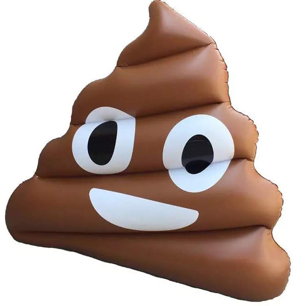 ZXGQF Inflatable Pool Float, Original Giant Poop Emoji Pool Floats, Large Outdoor Swimming Pool Inflatable Float Toy, Giant Swimming Toys, Air Bed Beach Mat, for Children and Adults