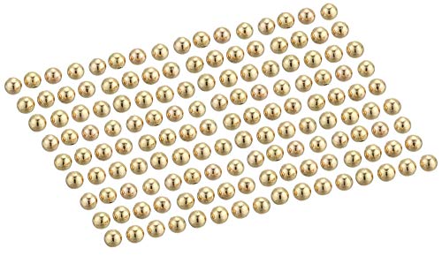 Beadalon 144-Piece 5-MM Round Memory Wire End Cap, Gold Plate