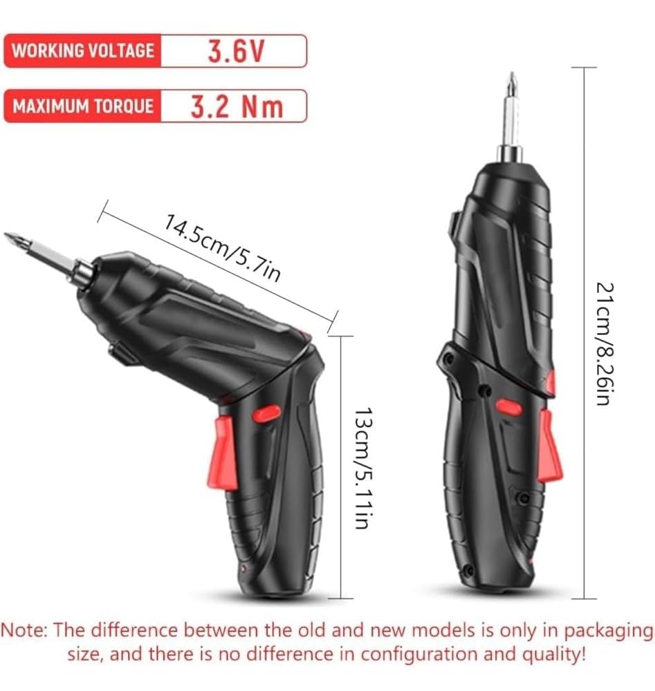 DORLANK 47 in 1 Electric screw driver kit| Cordless Screwdriver Bits Set |Electric Portable Driver Machine| Drill screwdriver for Home Improvement| screw driver (Drill Driver) - Image 2 thumbnail