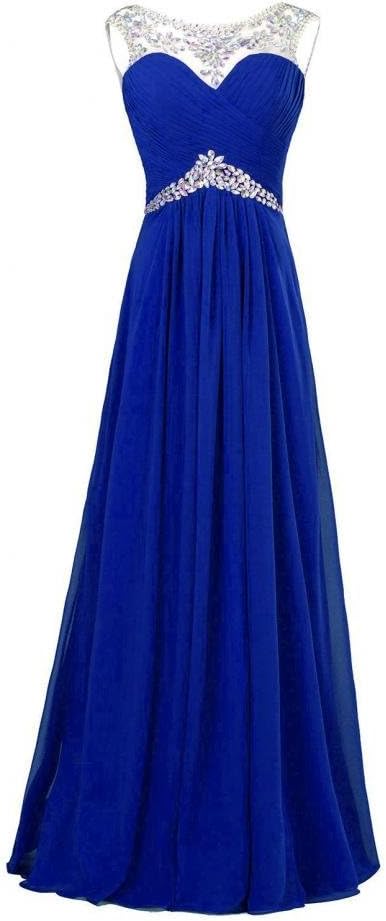 Ouman Tulle Beaded Bridesmaid Evening Party Prom Gown Dress
