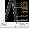KOOPOOL Eccentric Flaring Tool Kit 7 Dies Flare Bar, Sizes (3/16-3/4 inches) 45 Degree Angle Eccentric Cone Type Flare Tool Set for Brake Line HVAC System Refrigeration Copper Soft Metal