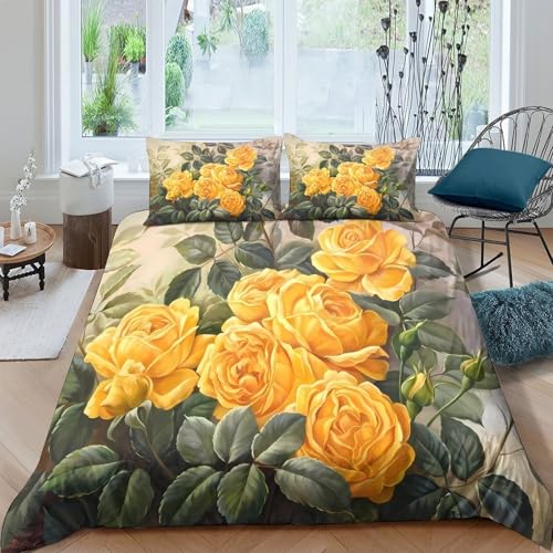 Housse de couette 3D hypoallergénique microfibre douce en 200x200 - 4