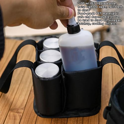 Ensemble d'assaisonnement portable robuste en matériaux durables et sains - 6