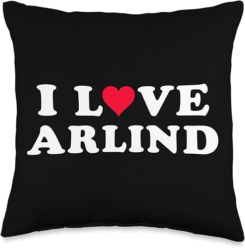 I Love Arlind - Almohada a juego con nombre de Arlind para novia y novio