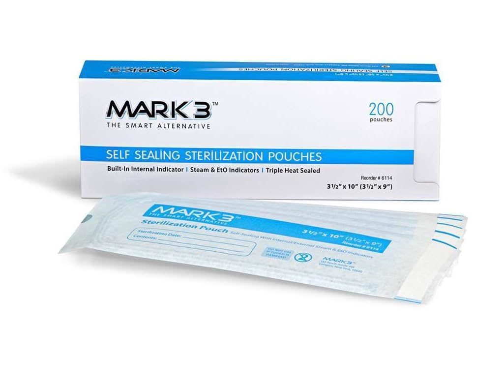 AmeriCan Goods Self Sealing Sterilization Pouches 200/Bx 3.5