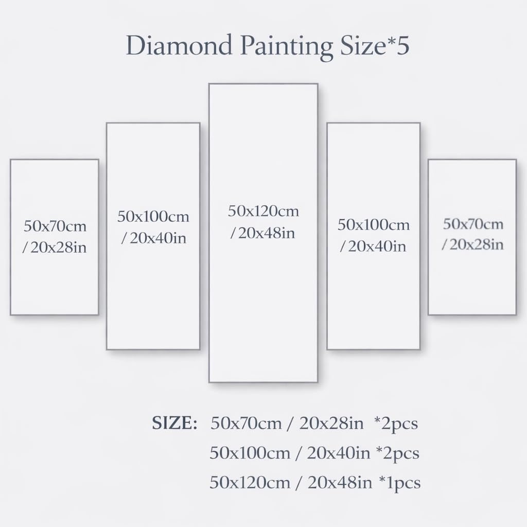 5 sztuk diamentów Malarstwo Filary kreacji Diamentowe Malarstwo Dorosły Wszechświat Płótno Malarstwo Numery Dorosłych przez Diament, DIY Zestaw do haftu diamentowego do haftu krzyżykowego na prezent