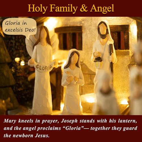 15 Pieces Christmas Nativity Scene Set - image 5