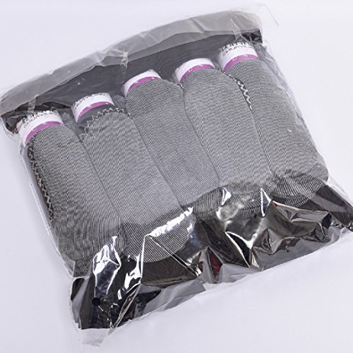Image of Women's 12 Pairs Silky Anti-Slip Cotton Sole Sheer Ankle High Tights Hosiery Socks Reinforced Toe