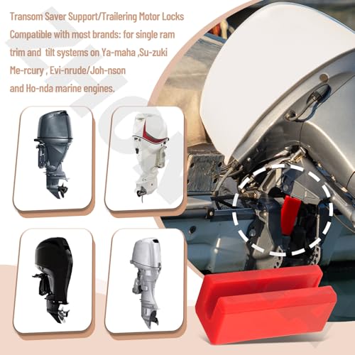 Image of Transom Saver Support /Trailering Motor Locks /4 inch Steer Stop Outboard Hydraulic Steering Lock for Stabilising Outboard Engines, Outboard Steering Lock Preventing Oscillation