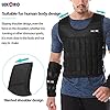 LEKARO-45LB-Adjustable-Weighted-Vest-Set-with-Arm-Weights-and-Leg-Weights-Weight-Training-Workout-Sut-Fitness-Boxing-Jacket-Wrist-Weights-Ankle-Weights-Including-Weights-100-steel-plates Adjustable Weighted Vest Set with Arm Weights and Leg Weights, Weight Training Workout Set, Weights Jacket & Wrist Weights & Ankle Weights (Including Weights: 96-100 Steel Plates)