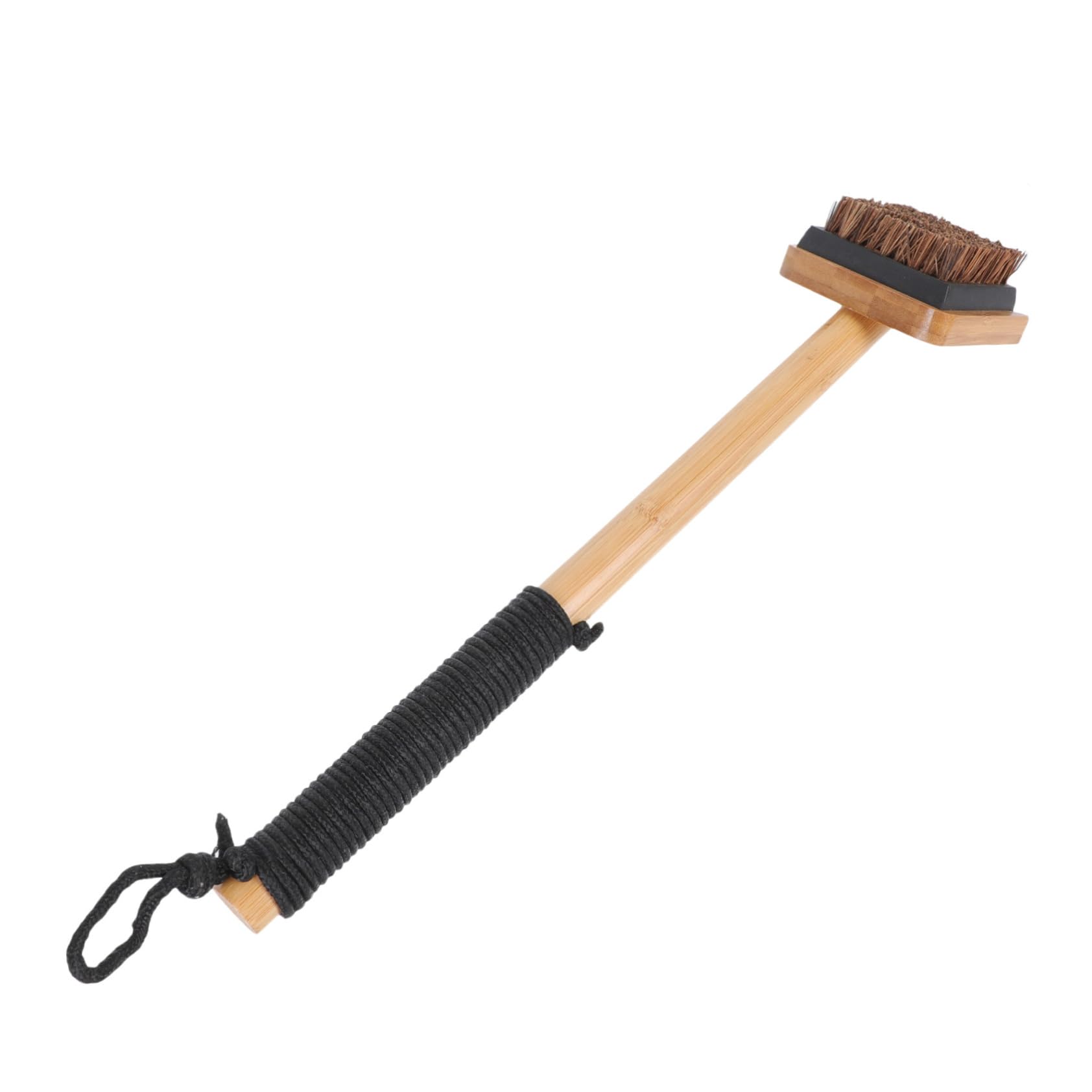 ROMISBABA 1pc Handle BBQ Cleaning Brush Durable Heat Resistant Ergonomic Grate Cleaner for All Grill Design for Easy Cleaning and Safe Use