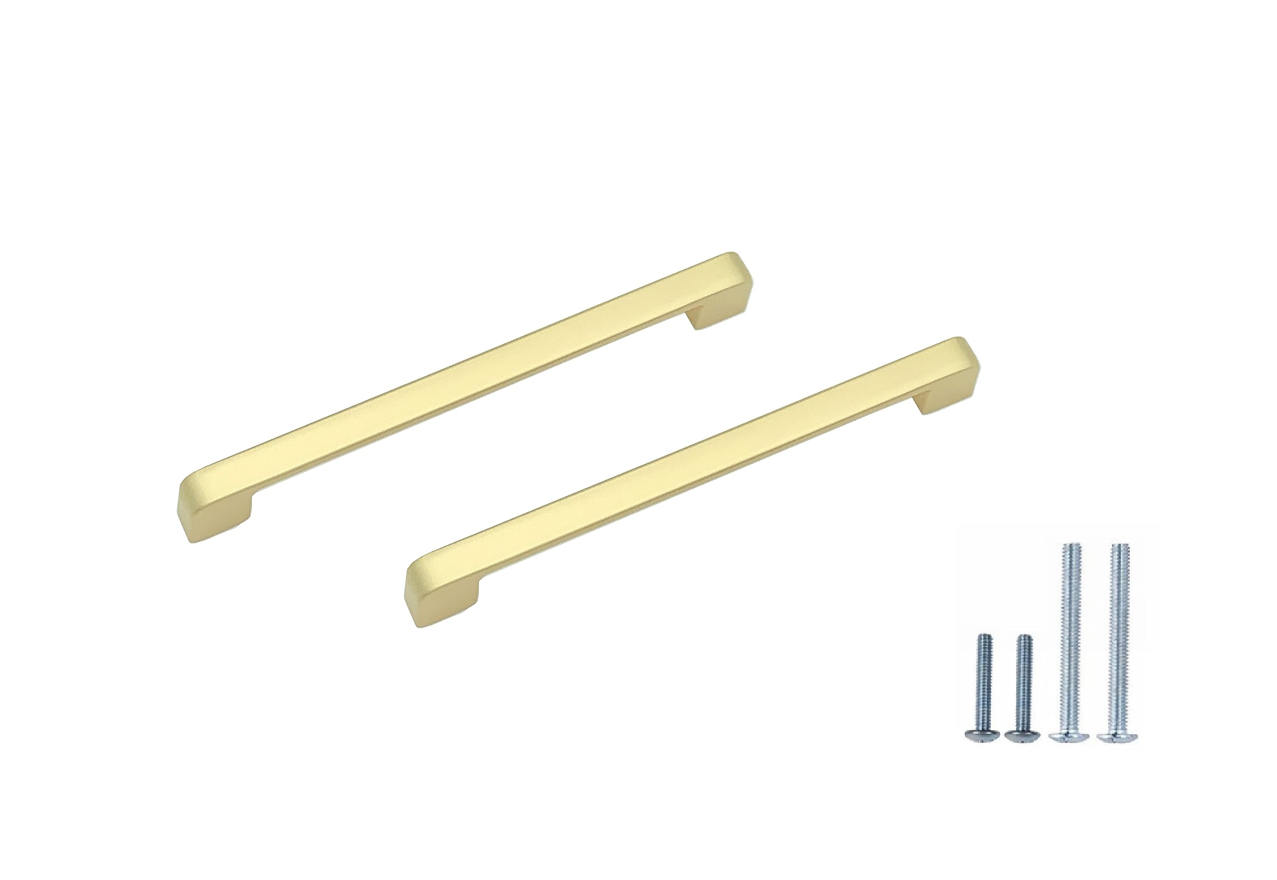 DESA ORECORE Balance Series 2 Pack Zinc Alloy Cabinet Handles 6.3 Inch Hole Center, Kitchen Cabinet Hardware for Cupboard Drawer Pulls Dresser Handles, Rust Prevention Metal Handle, Gold