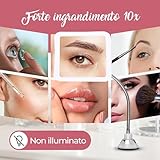 Zoom IMG-1 specchio ingranditore 10x con collo Zoom IMG-1 specchio ingranditore 10x con collo