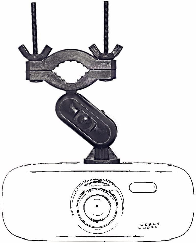 AccessoryBasics Rear View Mirror Mount for Radenso DS1 Extreme Range Radar Detector (Please Note the This Holder Will Need 1" of Clear stem Space to Setup) image 4